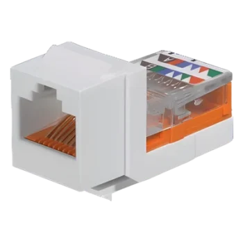 Módulo Jack Keystone / Cat 5e / Clase D / RJ45 / Leadframe / T568A/B / Sin Blindaje / Blanco