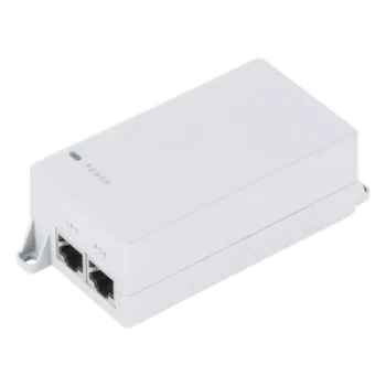 Inyector PoE / Pasivo Gigabit / 24Vcc 30W / 2x RJ45 / 100-240VAC / 3.8x2.1x1.4 in