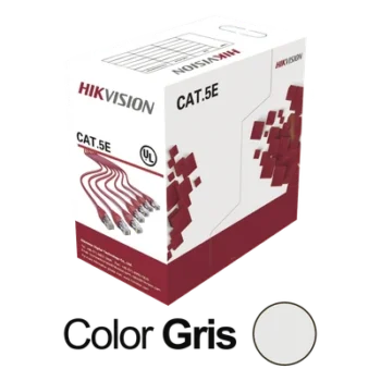 Bobina de Cable UTP / Cat5E / 24 AWG / 305 m (1000 pies) / 100% Cobre / PVC CM / Interior / 100 MHz / PoE
