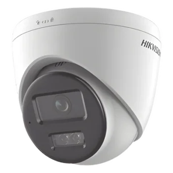Cámara Turret IP / 6 Megapixel / Dual Light 30 m (98.4 ft) / Lente 2.8 mm / 105° / Micrófono Integrado / IP67 / PoE