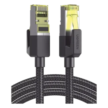 Cable Ethernet / Cat7 / F/FTP / 10 Gbps / 600 MHz / 1 m (3.28 ft) / Malla Nylon