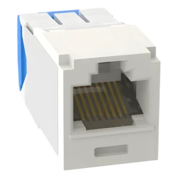 Conector Jack RJ45 / Cat 6A / Mini-Com TG / Sin Blindaje / Gel Anti-Corrosión / 22-26 AWG / Color Blanco Mate