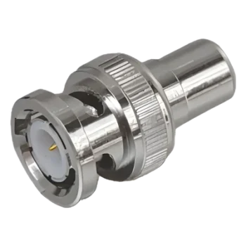 Adaptador en Línea / 75 Ohm / BNC Macho a RCA Hembra / 13.9 mm x 27 mm / 0.55 in x 1.06 in