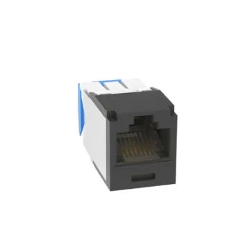Conector Jack RJ45 / Categoría 6A / Sin Blindaje / Terminación sin Impacto / Gel Anti-Corrosión / 22-26 AWG / Negro