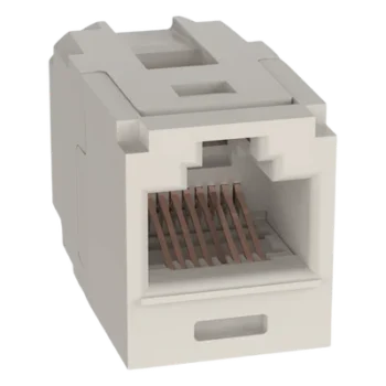 Módulo Acoplador / Cat 6 / RJ45 a RJ45 / Mini-Com / 50 μin Oro / -10°C a 65°C / 2500 Ciclos / Blanco Mate