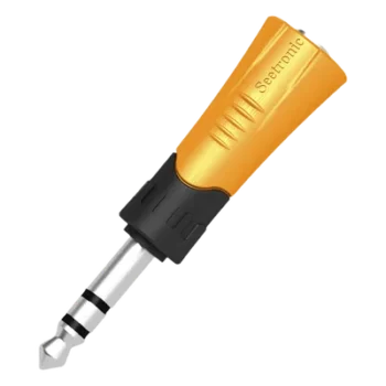 Adaptador de Audio Estéreo / 1/4" (6.35 mm) a Jack 3.5 mm / Carcasa Plástica Resistente