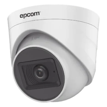 Cámara Domo TURBOHD / 2 Megapixel / Gran Angular 106.4° / IR 20 m (65.6 ft) / Audio por Coaxitron / Interior / 4 Tecnologías