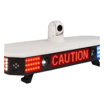 Sistema de Luces de Emergencia para Vehículos Policiales / 8 Cámaras HD AI / PTZ 30x / 6 TOPS / 4G/5G / Sirena 100W / Pantalla LED / RGB 20,000 h