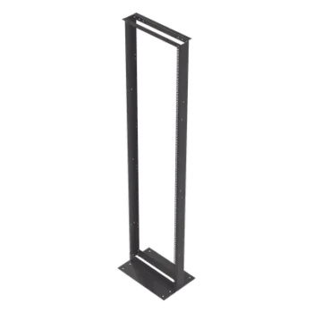Rack 2 Postes / 19" EIA-310D / 45 UR / Carga 460 kg / Base L para Piso / Acero al Carbono