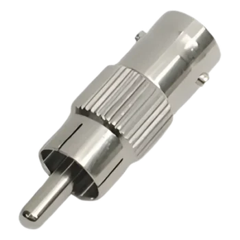 Adaptador en Línea / 75 Ohm / BNC Hembra a RCA Macho / 9.6 mm x 34 mm / 0.31 ft x 0.11 ft