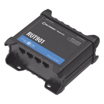 Router Industrial LTE 4G / 150 Mbps Cat 4 / 4 Puertos Ethernet / WiFi 2.4 GHz / Doble SIM / Montaje DIN / -40°F a 167°F