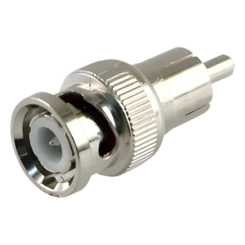 Adaptador en Línea / BNC Macho a RCA Macho / 75 Ohm / 13.9x35 mm / RG-59 y RG-6