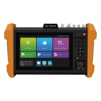 Probador de Video / Pantalla LCD 7" IPS 1280x800 / 8MP TVI + CVI + AHD + SDI / Multímetro + TDR / Fibra Óptica SFP / Láser 100m / 16h Batería / 0.91 x 0.53 x 0.14 ft