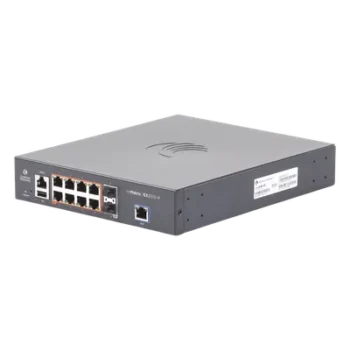 Switch Capa 3 / 10 Puertos / 8 PoE Gigabit 802.3af/at / 2 SFP / 20 Gbps Rendimiento / Administración en la Nube