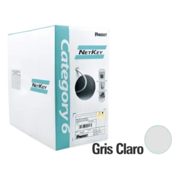 Bobina de Cable UTP / Cat 6 / 24 AWG / 305 m (1000 ft) / 4 Pares / PVC CM / Cobre Sólido