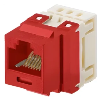 Jack Keystone / Cat 5e / RJ45 / 110 Impacto / 8P8C / Rojo