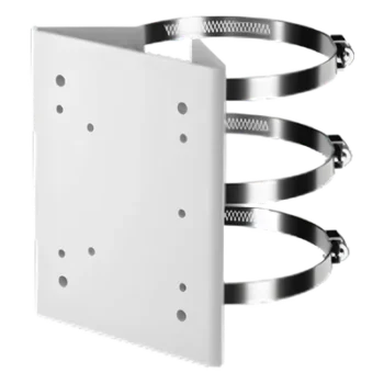 Adaptador de Montaje en Poste / PTZ Serie 35 / Acero / Interior y Exterior / Paso de Cable Interno