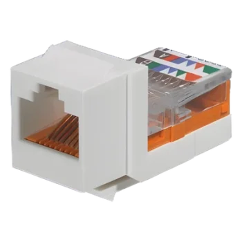 Módulo Jack Keystone / Cat 5e Clase D / Leadframe / RJ45 / 1 Puerto / Marfil