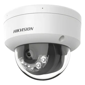 Cámara Domo IP / 8 Megapixel (4K) / Dual Light 30 m (98.4 ft) / Lente 2.8 mm / 113° / AcuSense Lite / IP67 / PoE