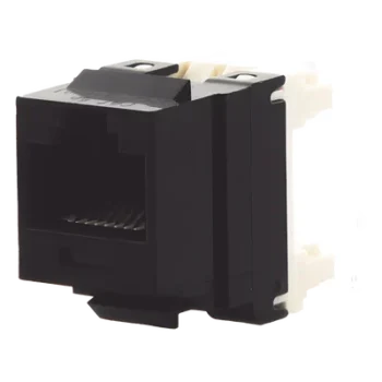 Jack Keystone / Cat 5e / 8P8C / Terminación 110 / Sin Blindaje / 100 MHz / Negro