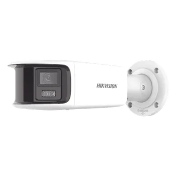 Cámara Bala IP Panorámica / 8 Megapixel (4K) / Dual Lente 4 mm / 180° / ColorVu 24/7 / Luz Blanca 40 m (131.2 ft) / WDR 130 dB / IP67 / PoE
