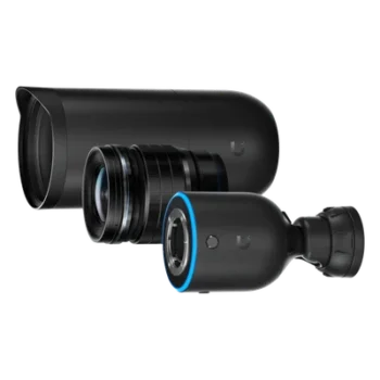 Cámara IP AI DSLR / 4K 8MP a 30 fps / Sensor CMOS 4/3" 10MP / Lente Fijo Gran Angular 17 mm / PoE+ / IPX5 / Audio Bidireccional