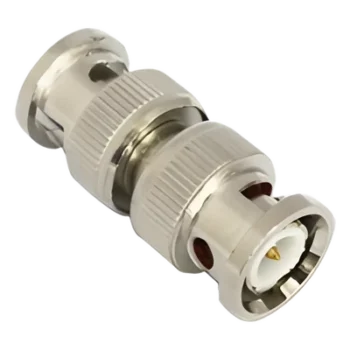 Adaptador Coaxial / BNC Macho a BNC Macho / 75 Ohm / Barril / Níquel-Oro-PTFE / 13.9 mm x 33.6 mm