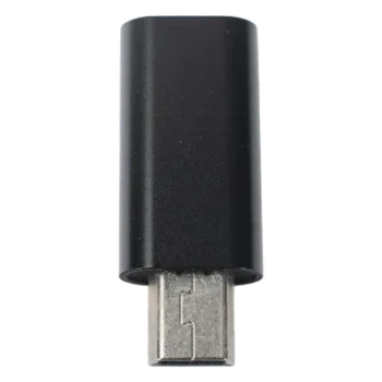 Adaptador USB / USB-C Hembra a Mini USB Macho / Carga y Datos / Diseño Compacto