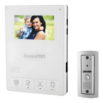 Kit de Videoportero / Frente de Calle Antivandalismo Metálico / Cámara 900TVL 0.1 Lux / Monitor LCD 4.3" / Control de Apertura / 2 Monitores Simultáneos