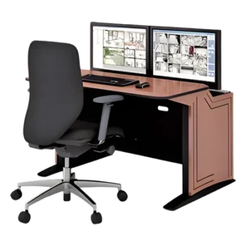Estación de Monitoreo Ergonómica / 48" (1.2 m) / Diseño Modular / Poste Triple Altura / Gestión de Cables