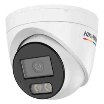 Turret IP / 4 Megapixel / Lente 2.8 mm / 98 ft IR + 98 ft Luz Blanca / Micrófono Integrado / ACUSENSE Lite / IP67 / WDR 120 dB / PoE / Micro SD