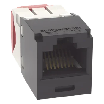 Conector Jack RJ45 / Categoría 5e / 8P8C / Terminación sin Impacto / 22-24 AWG / PoE 100W / -10°C a 65°C