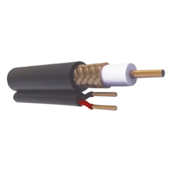 Cable Coaxial Siamés / Cobre Sólido / Malla CCA 95% / 2 Hilos CCA Calibre 20 / HD+ / FR-UV