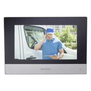 Monitor Híbrido IP WiFi Touch Screen / 7" / Resolución 1024x600 / PoE 802.3af / Audio Bidireccional / 8 Entradas de Alarma / Compatible 4 Hilos Analógicos