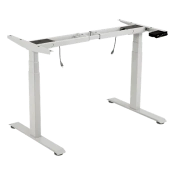 Base de Escritorio Motorizado Profesional / Altura Ajustable 60-125 cm (1.97-4.10 ft) / 3 Presets de Posiciones / Carga Máxima 100 kg / Elevación 30 mm/s / Color Blanco