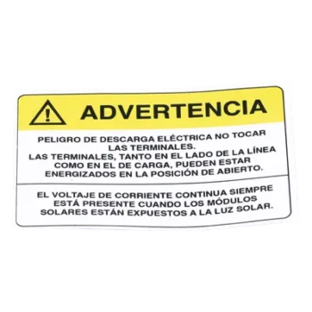 Etiqueta de Videovigilancia / Vinil Adhesivo Mate / 12 x 18 cm / Paquete 10 unidades / 4.7 x 7.1 pulgadas