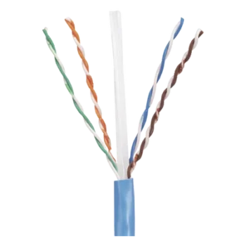 Bobina de Cable UTP / Cat 5e / 24 AWG / CMR / 305 m (1000 ft) / 4 Pares / Cobre Sólido / Azul