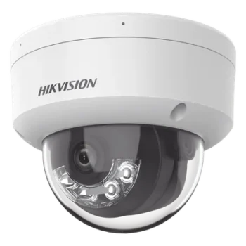 Cámara Domo IP / 2 Megapixel / Dual Light 30 m (98.4 ft) / Lente 2.8 mm / 103° / IK08 / IP67 / PoE / Micro SD 512 GB