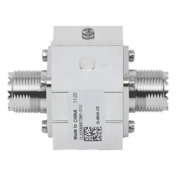 Protector RF Coaxial / Rango 1.5 a 700 MHz / Supresión 20 kA / Potencia HF 2 kW / Conectores UHF Hembra / Ceja Lateral