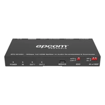 Splitter HDMI / 1x2 Distribución Simultánea / 4K@60Hz 4:4:4 HDR / Extractor de Audio Óptico y Analógico / Down-Scaler 4K a 1080p / 18 Gbps / HDMI 2.0b