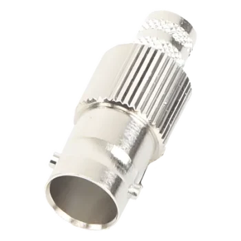 Conector Coaxial BNC Hembra / 75 Ohm / Anillo Plegable / RG-6/U / Níquel-Oro-Teflón / 25 mm