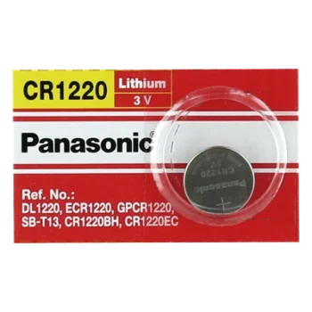 Batería de Litio tipo Moneda / 3V / 35 mAh / CR1220 / No Recargable / -30°C a +60°C