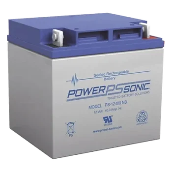 Batería de respaldo / 12V / 40Ah / AGM-VRLA / Terminales T6 / 5 años vida útil / Certificación UL