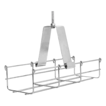 Soporte de Techo para Charola / 100 mm / Tipo Péndulo / Acero Calibre 14 / Electro Zinc / Falso Plafón