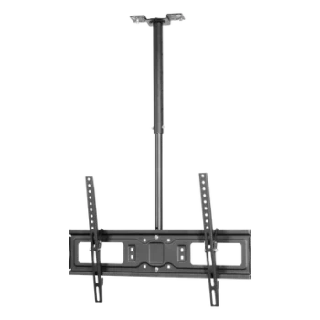 Montaje de techo Inclinable y Ajustable para pantallas desde 32-75 pulgadas / Capacidad de Carga 50 kg / VESA 200x200 hasta 600x400 / Acabado Resistente a Rasguños / Incluye Herrajes de Montaje