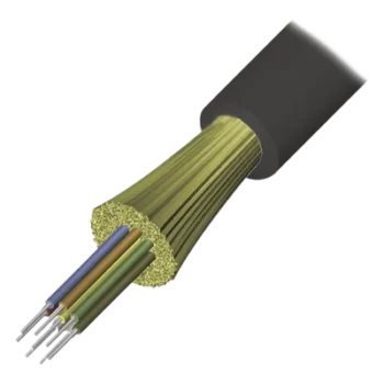 Cable de Fibra Óptica / 12 Hilos / Interior-Exterior / Tight Buffer / No Conductiva / LS0H / Multimodo OM4 50/125 / 1 Metro (3.28 Pies)