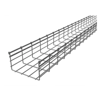 Charola Tipo Malla / 166x200 mm / Electro Zinc / 528 Cables Cat6 / 3 m (9.84 ft)