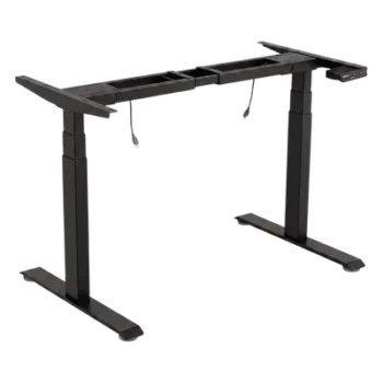 Base de Escritorio Motorizado Profesional / Altura Ajustable 60-125cm / Estructura Estable / Funcionamiento Suave / 3 Preset de Posiciones / Color Negro / Soporta hasta 100Kg de carga
