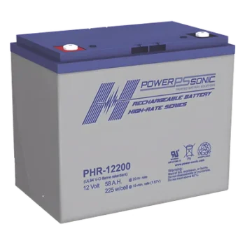 Batería de Respaldo / 12V / 58Ah / AGM-VRLA / Terminales M6 / Certificación UL