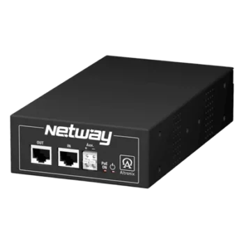 Inyector Midspan / 1 Puerto / Hi-PoE 60W / 802.3af/at / 56VDC Clase 2 / -30°C a 50°C / 1.0 kg
